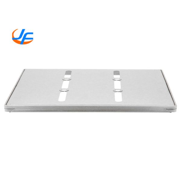 Quality RK Bakeware China Foodservice NSF 3 Strap Aluminized Steel Pullman Pan Non Nesting Drop Cover Drop On Bread Tin Lid for sale