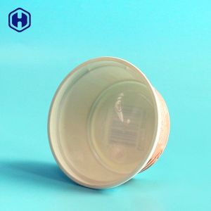 Recyclable IML Plastic Containers Reusable Disposable Ice Cream Cups