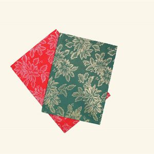 Wholesale 100% polyester jacquard placemat with gold thread -X‘mas design from china suppliers