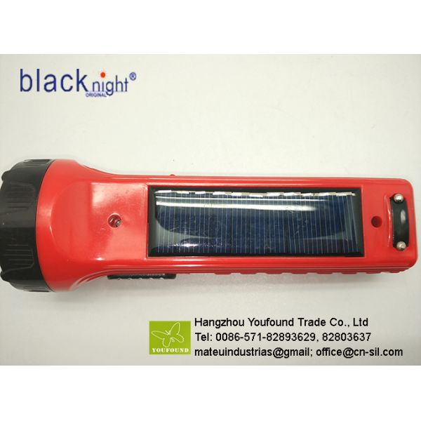 BN-428Semergency Lighting Solar Power Rechargeable LED Torchlight with Side Lamp