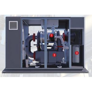 Oil Injected Rotary Atlas Screw Air Compressor with Magnetic Bearing Technology