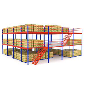 Warehouse Industrial Multi-Layer Mezzanine Rack System Q235B Steel Structure