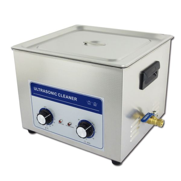 Quality 40khz 15L Benchtop Ultrasonic Cleaner With Manual Knobs , Adjustable Timer for sale