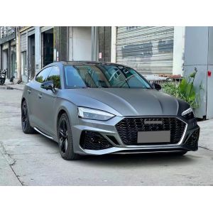 PP Material Audi A5 To RS5 Wide Body Kit 2020-2023 Front Rear Bumper Grille Side