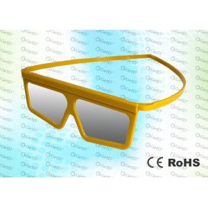 Wholesale Master Image Cinema Plastic Yellow Circular polarized 3D glasses from china suppliers