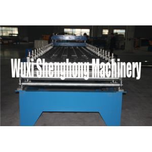 Color Steel Roof Roll Forming Machine 0.5mm Thickness Roofing Tile Cold Rolling