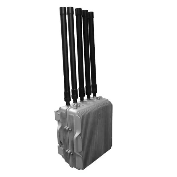 Quality Industrial Grade Flight Control GPS Tracking Drone Jammer With Smart Phone APP Control Long Range Signal for sale