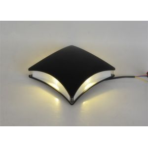 4x1W Square IP65 LED Outdoor Wall Lights Shine Four Sides High Energy Efficient