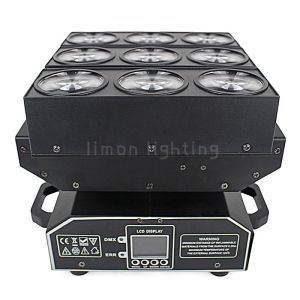 Individual Control 9x10W RGBW 4in1 Cree LED Moving Head Deformation Matrix Beam