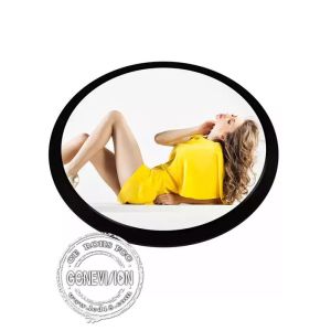 23.6 Inch Circular Touch Screen Kiosk , HD Round Circular TV Advertising Screen