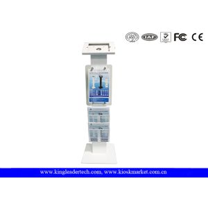 Lockable Kiosk Freestanding Secure Ipad With Logo Panel Leaflet Rack