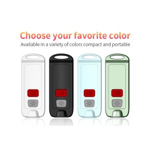 USB Rechargeable DC5V Safety Siren Keychain 150mAh With LED Light