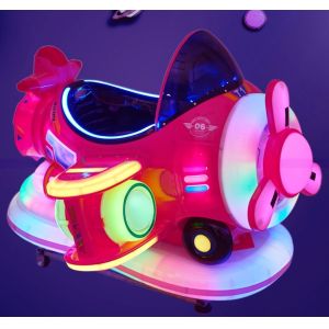 Indoor kids playground coin kiddie rides with swing aircraft kids game machine