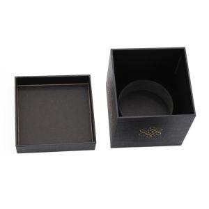 Custom Gold Foil Logo 2 Piece Box Luxury Honey Jar Packaging Gift Box With Lid