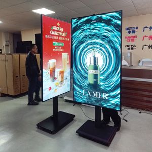 55 Inch Hanging Or Floor Standing Ultra High Bright Lcd Digital Displays Android