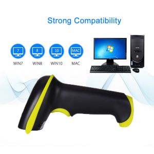 Laser Handheld 1D Barcode Scanner Reader 2.4G Wireless YHD-5700LW