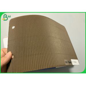Black Single Face Corrugated Board Sheets E F Flute Light Weight And Stable