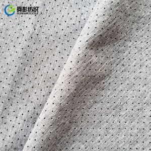 Cationic Plain Polyester Spandex Fabric Melange Punching 150cm 100 Polyester