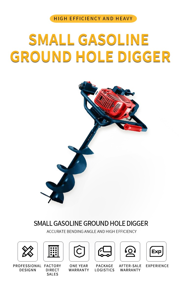 Tree Planting Digging Machine with High Digging Power and Ferroalloy Material