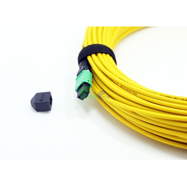 MTP Trunk Cable 12 Fibers Elite MTP female to MTP female 3.0mm LSZH Yellow cable 3.0mm 20M Type B