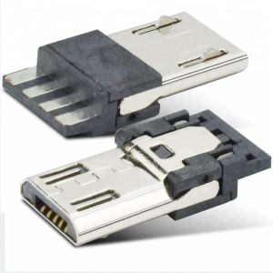 Gold Plating Usb Solder Connector , Male 4 Pin Micro Connector