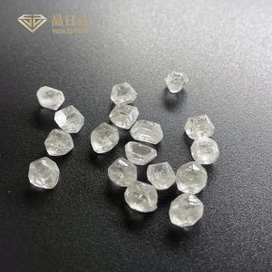 HPHT Certified Flawless Rough Diamonds DEF / FL - I3 For Jewelry Making