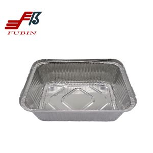 China Hot sell almunium foil Hotel restaurant Foil Box Disposable Airline almunium Foil Container For Food alufoil on sale
