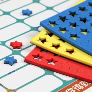 Reusable Durable Preschool Reward Chart With EVA Magnetic Star