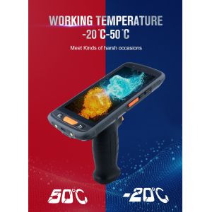 Portable Android 11.0 Handheld Scanner Data Collector 16GB CPU PDA RFID