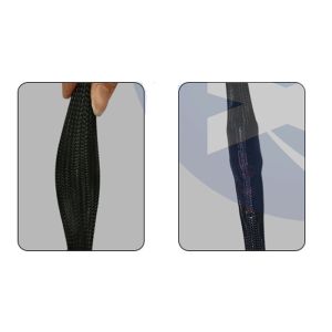 Wholesale Electrical Braided Automotive Wire Sleeve , Expandable Cable Sleeving Pet Material from china suppliers