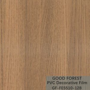 Flowability PVC Decorative Film Scratch Resistance Wooden Grain