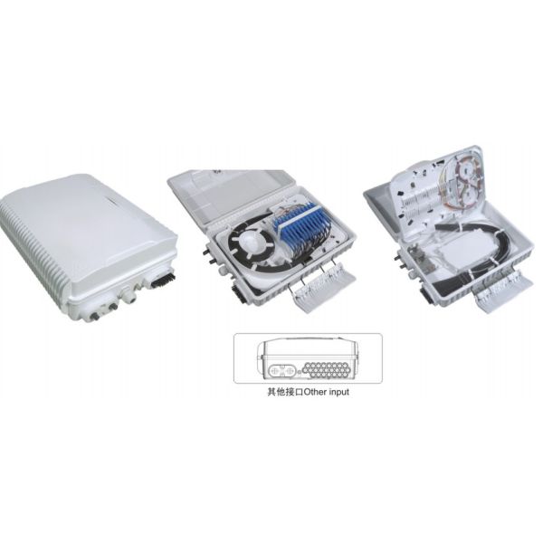 Quality Optical Fiber Distribution Box GFS-24E,  24PCS SC/3X1:8PLC  ,340*250*110mm,wall/pole-mounted,IP65,,support uncut for sale