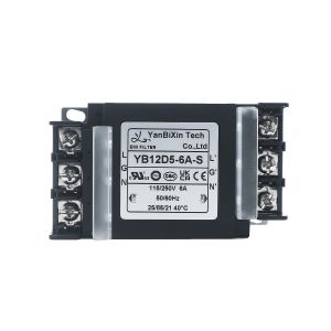 YBX New Type Single-Phase Filter Safe Plastic Housing EMI/EMC Filter With