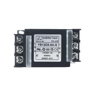 China YBX New Type Single-Phase Filter Safe Plastic Housing EMI/EMC Filter With Terminal Block Cover on sale