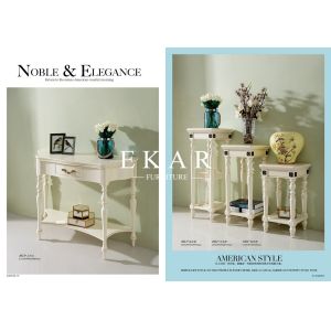 Concise White Console Desktop Pot Holder Flower shelf