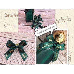 Factory stock 2.2cm double Phnom Penh polyester belt with rubber band bow glass