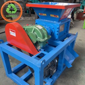 Large Torque Scrap Heavy Melting Dual Shaft Single Motor Shredder for PVC HDPE