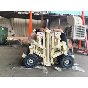 15 Ton Grey PU Wheel Shipping Container Lifting Equipment System Lift Jacks for