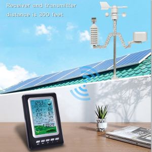 Digital Wifi Weather Station Silver and Black
