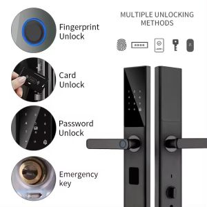 Glomarket Tuya Smart WiFi Digital Door Lock Code RFID IC Card Smartphone App