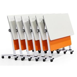 Ebunge Sliding Office Desks Training Table Foldable Conference Tables