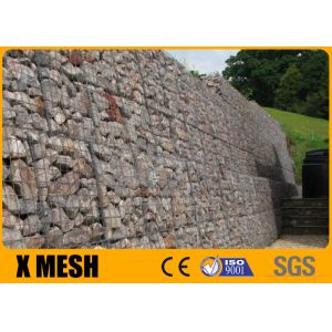 China 50x50mm Wire Mesh Baskets Retaining Walls Hot Galvanized on sale