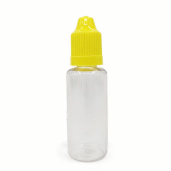 Custom Printed PET Round E Liquid Bottles With Childproof Cap