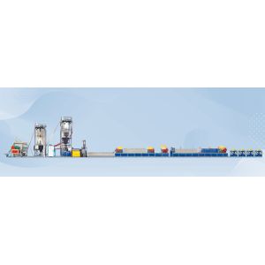 High speed Single screw 3 straps PET Strap Making Machine width/thickness (mm) 9