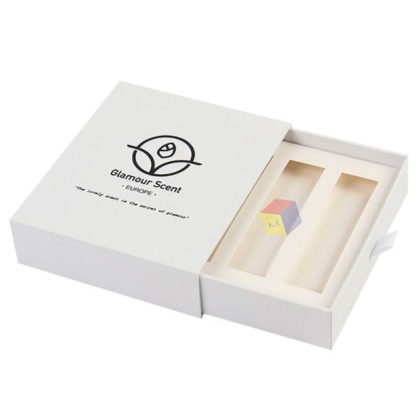 Compact Cosmetic Lip Gloss Packaging Versatile Pull Out Drawer Rigid Cardboard
