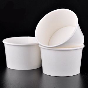 Wholesale Custom Colour Logo Disposable Cold Drink Virgin Paper 12oz Takeaway Salad Containers from china suppliers