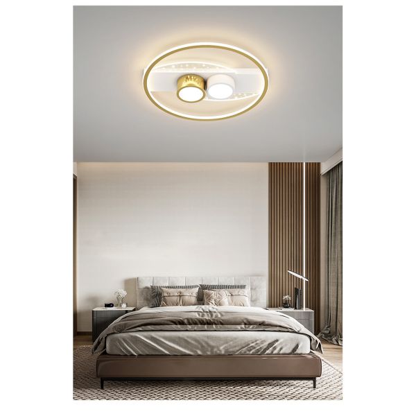 Modern Living Room Gold Luxury Ceiling Lights Minimalist Atmosphere geometric ceiling light(WH-MA-258)