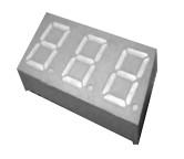 Quality 0.8 Inch 7 Segment 3 Digit Display For Instruments Digital Clock OEM ODM for sale