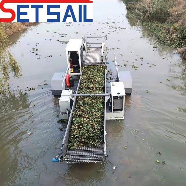 Paddle Wheel Full Automatic Aquatic Weed Harvester for Return refunds Draft 0