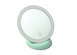 Wholesale Round Compact Mirror Power Bank , Portable Compact Mirror Usb Charger With  LED Light from china suppliers